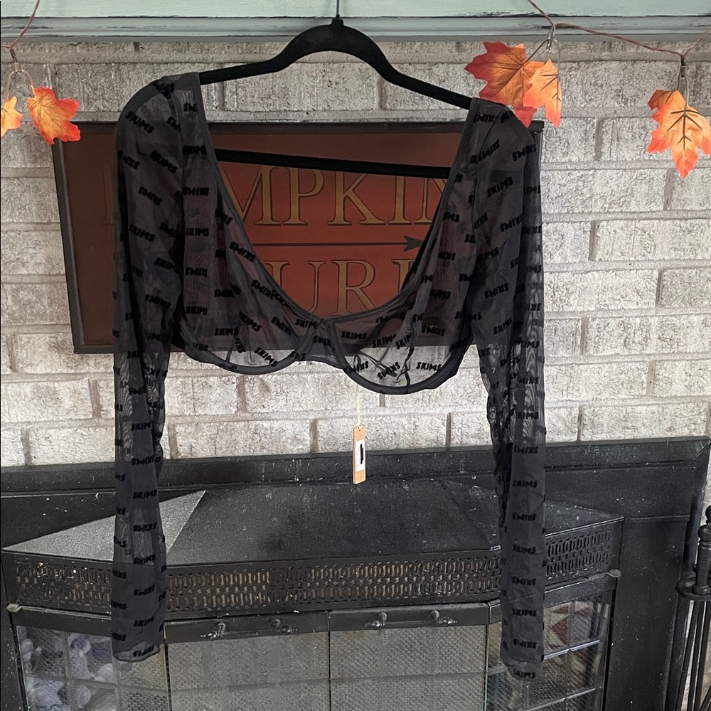 Skims After Hours Logo Bra Top